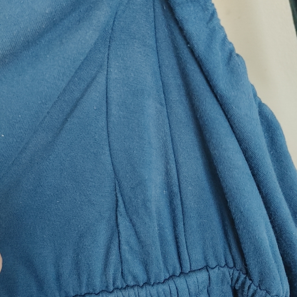 Old Navy Teal Halter Maternity Jumpsuit - Picture 5 of 7